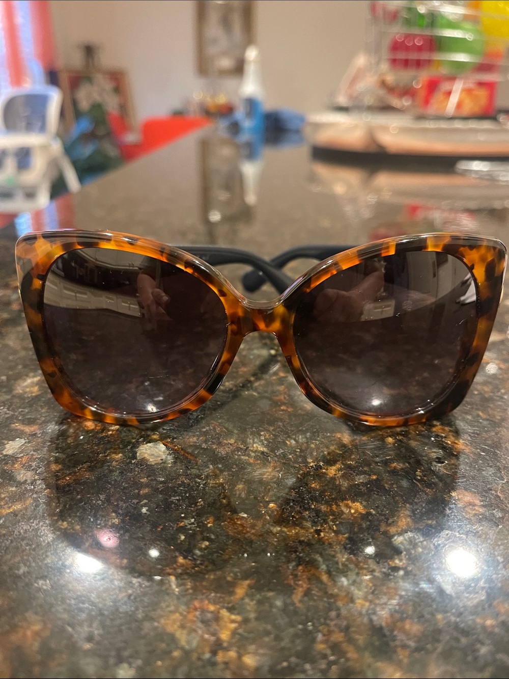 Marc by Marc Jacobs Tortoiseshell Cat-Eye Sunglasses with Brown Lenses